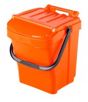 Odpadkový kôš URBA Plus 40 l - oranžový